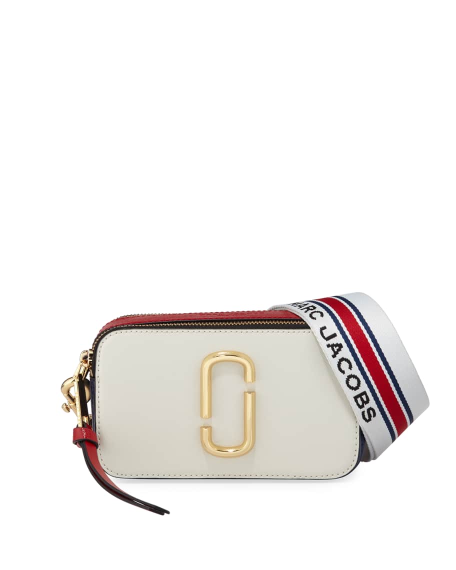MARC JACOBS The Snapshot Gilded Leather Crossbody