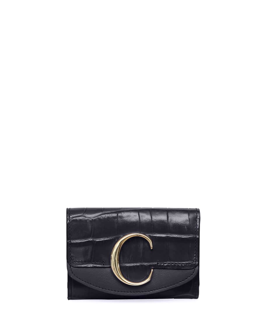 Chloe C Mini Tri-Fold Wallet | Neiman Marcus