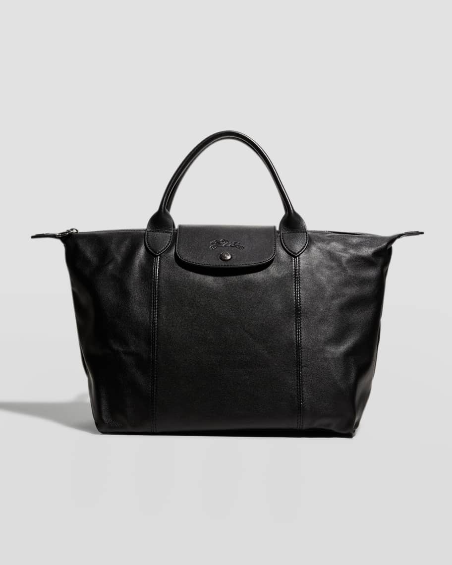 Le Pliage Cuir Leather Shoulder Bag