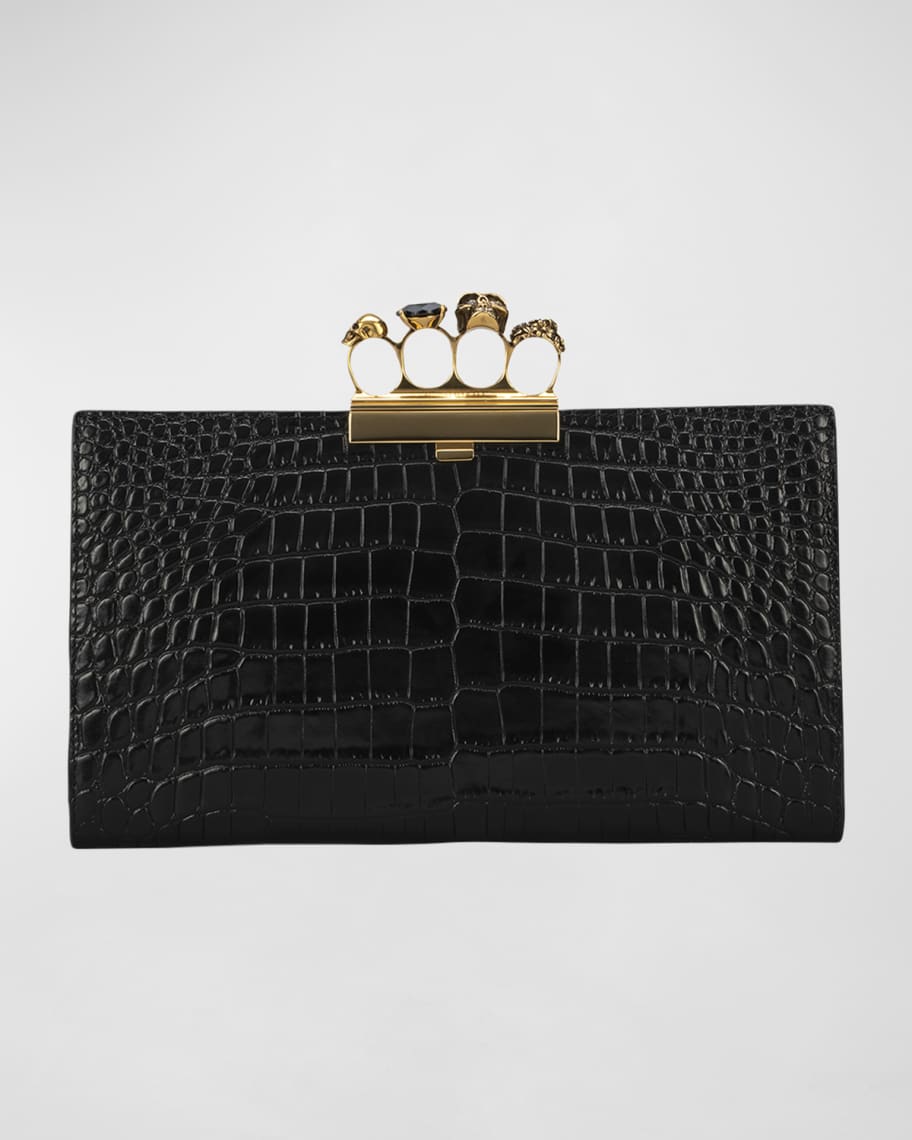【関税込み】McQueen ブラック Cross-B Long クラッチバッグ 27796427_57484424_1000.jpg