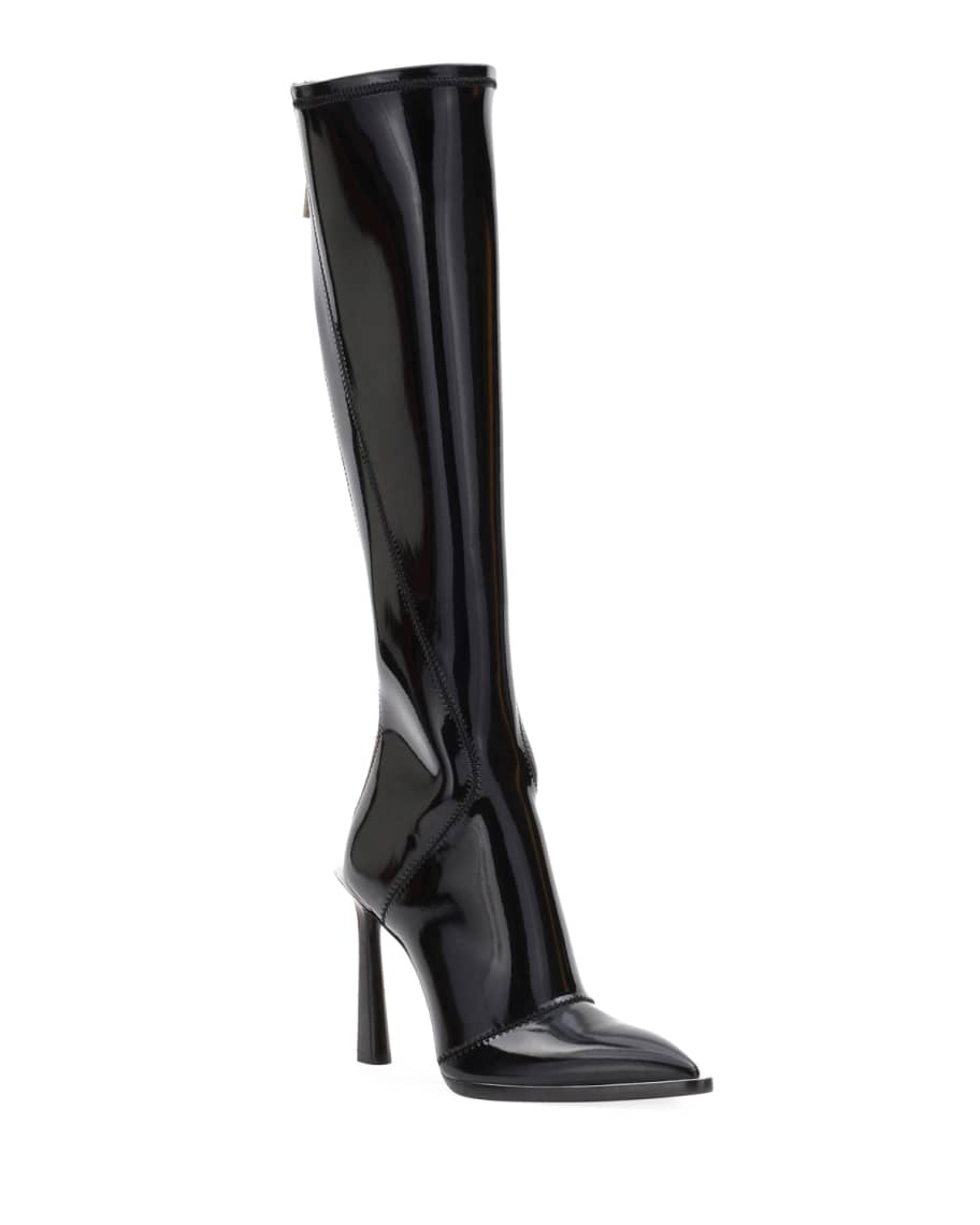 Fendi Neoprene To-The-Knee Boots | Neiman Marcus