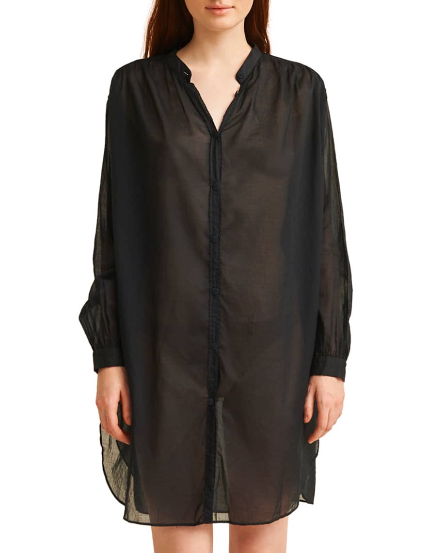 Skin Brea CottonVoile Caftan Neiman Marcus