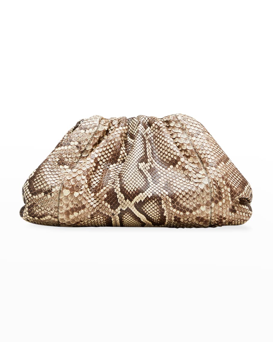 Bottega Veneta The Pouch Clutch Bag in Python | Neiman Marcus
