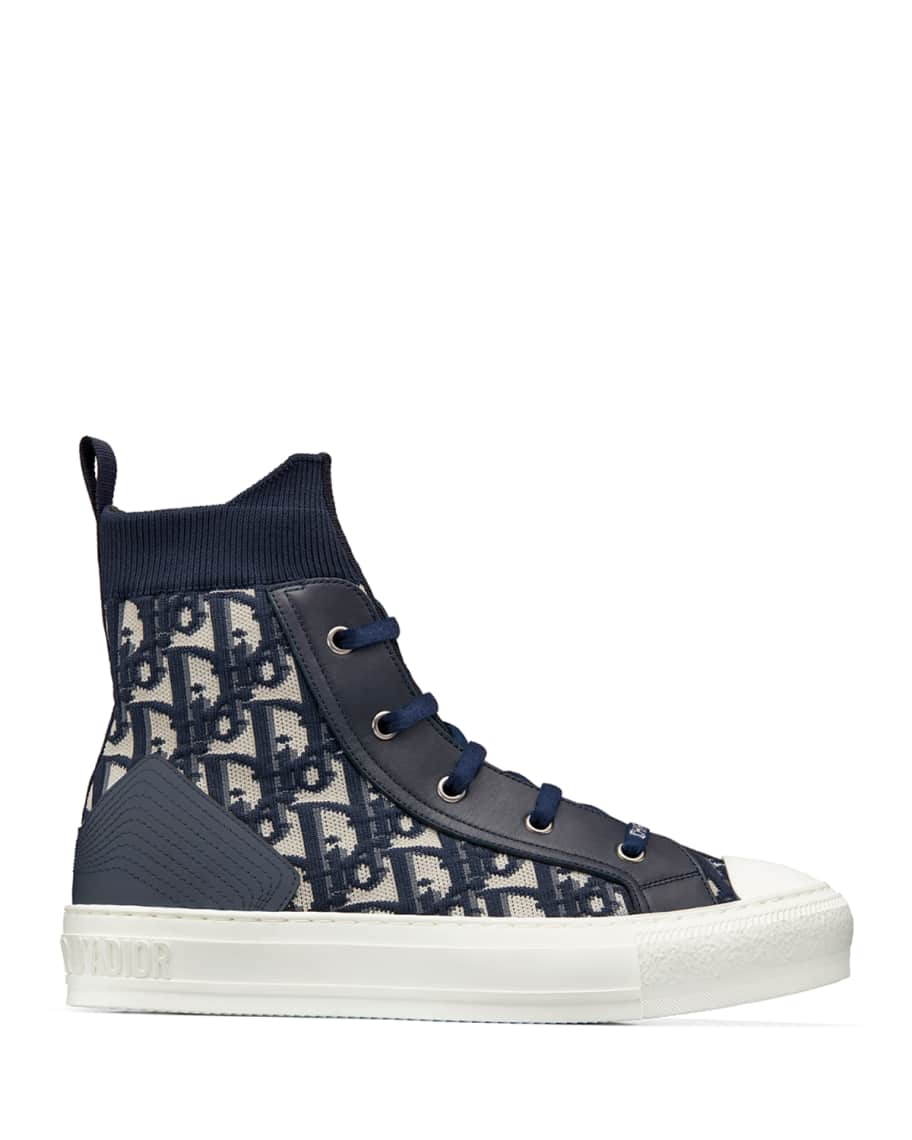 Dior Walk'n'Dior Oblique Technical Mesh High-Top Sneakers