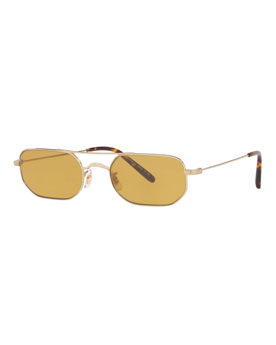 Oliver Peoples Indio Titanium Rectangle Sunglasses | Neiman Marcus