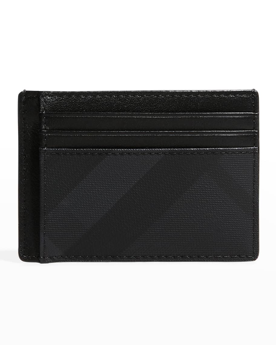 Burberry Men's Chase London Check Card Case | Neiman Marcus
