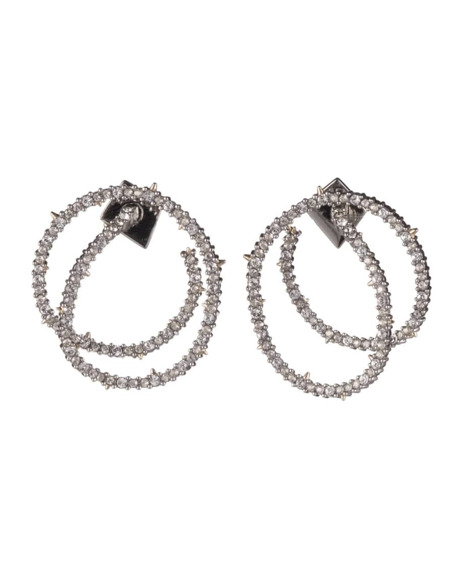 Alexis Bittar Crystal Encrusted Coil-Link Earrings | Neiman Marcus