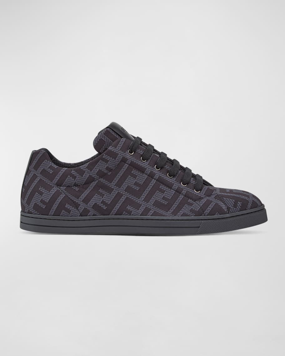 Fendi Men's Allover FF Low-Top Sneakers | Neiman Marcus