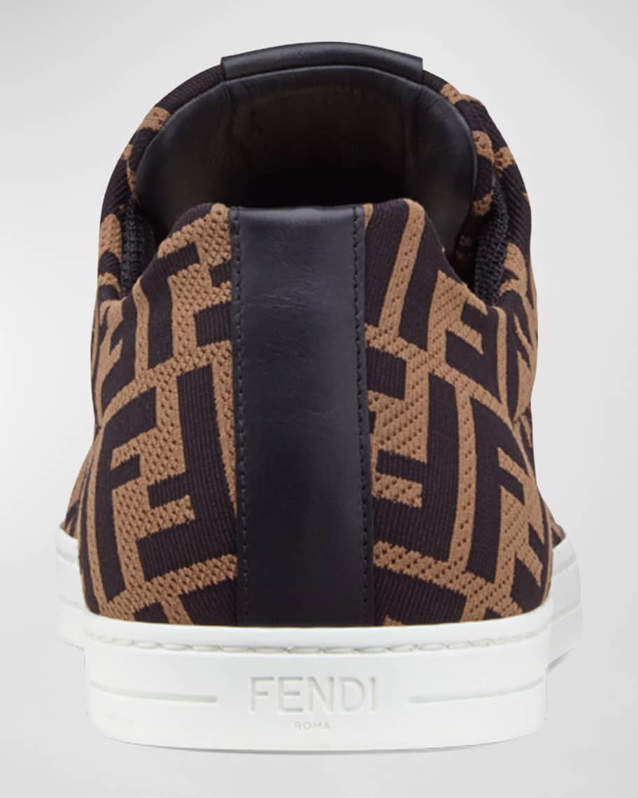 Fendi Men's Allover FF Low-Top Sneakers | Neiman Marcus