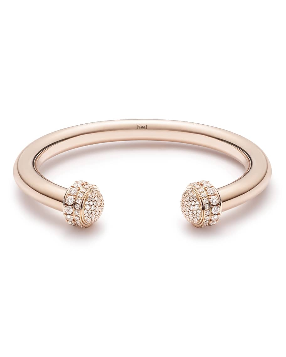 Piaget Possession Diamond & 18K Rose Gold Open Bangle Bracelet