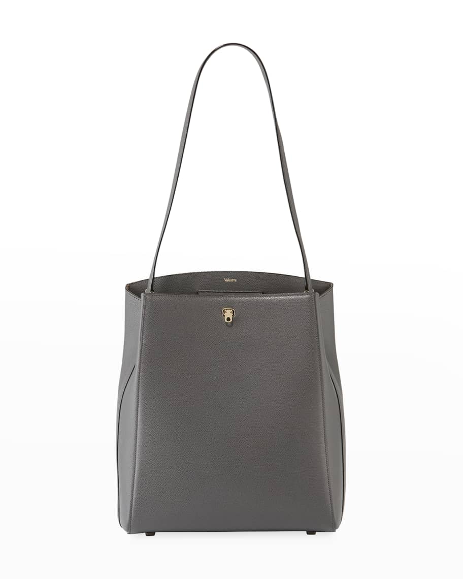 Valextra Saffiano Brera Shoulder Bag | Neiman Marcus