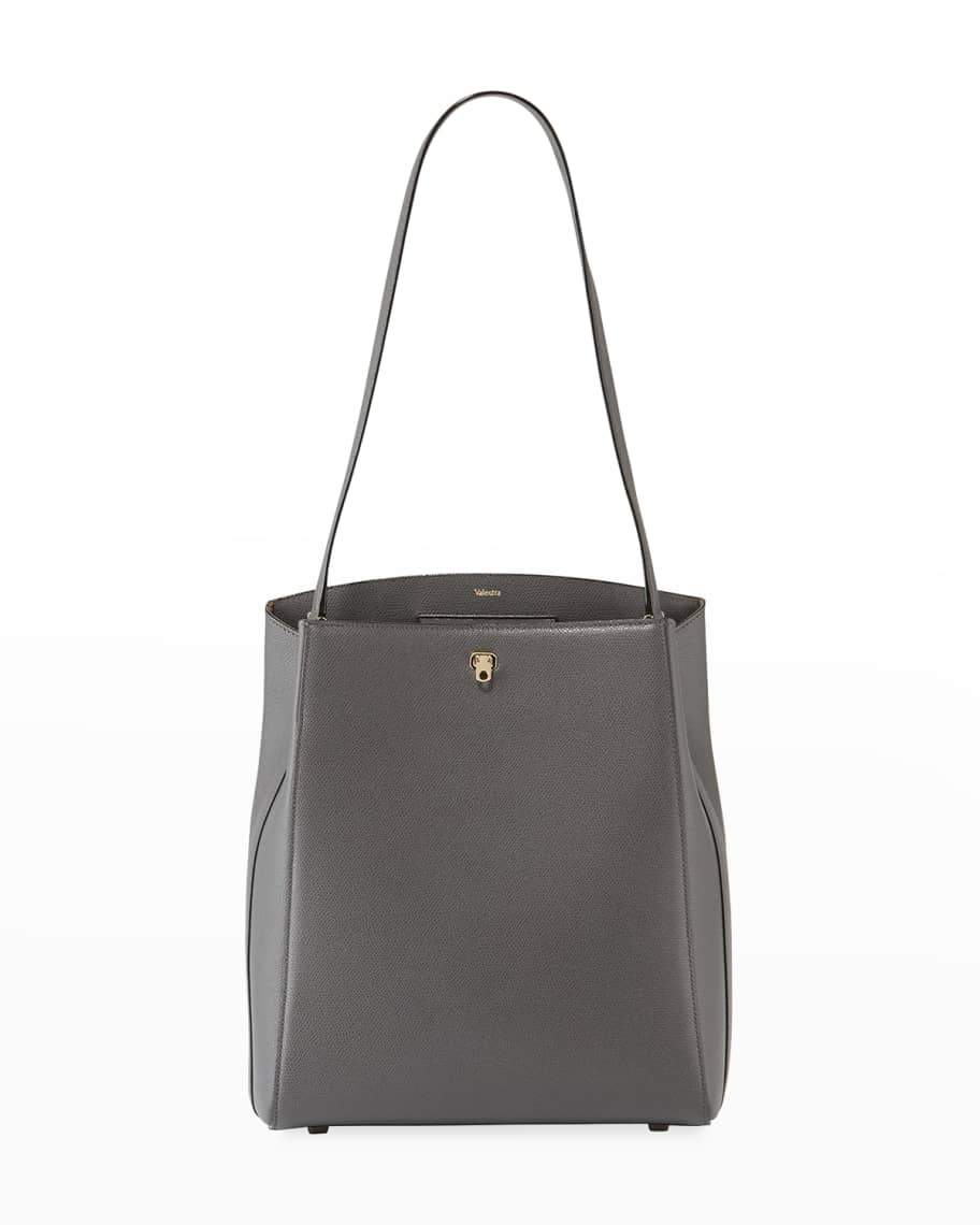 Brera Small Two-Tone Leather Top Handle Bag By Valextra