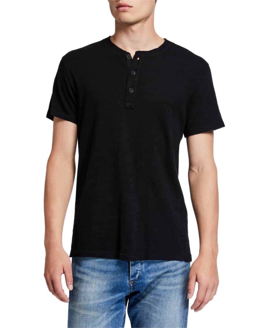 Rag & Bone Men's Classic Short-Sleeve Henley Shirt | Neiman Marcus