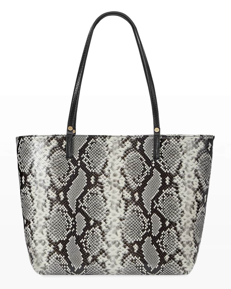 Gigi New York Tori Snake-Print Tote Bag | Neiman Marcus