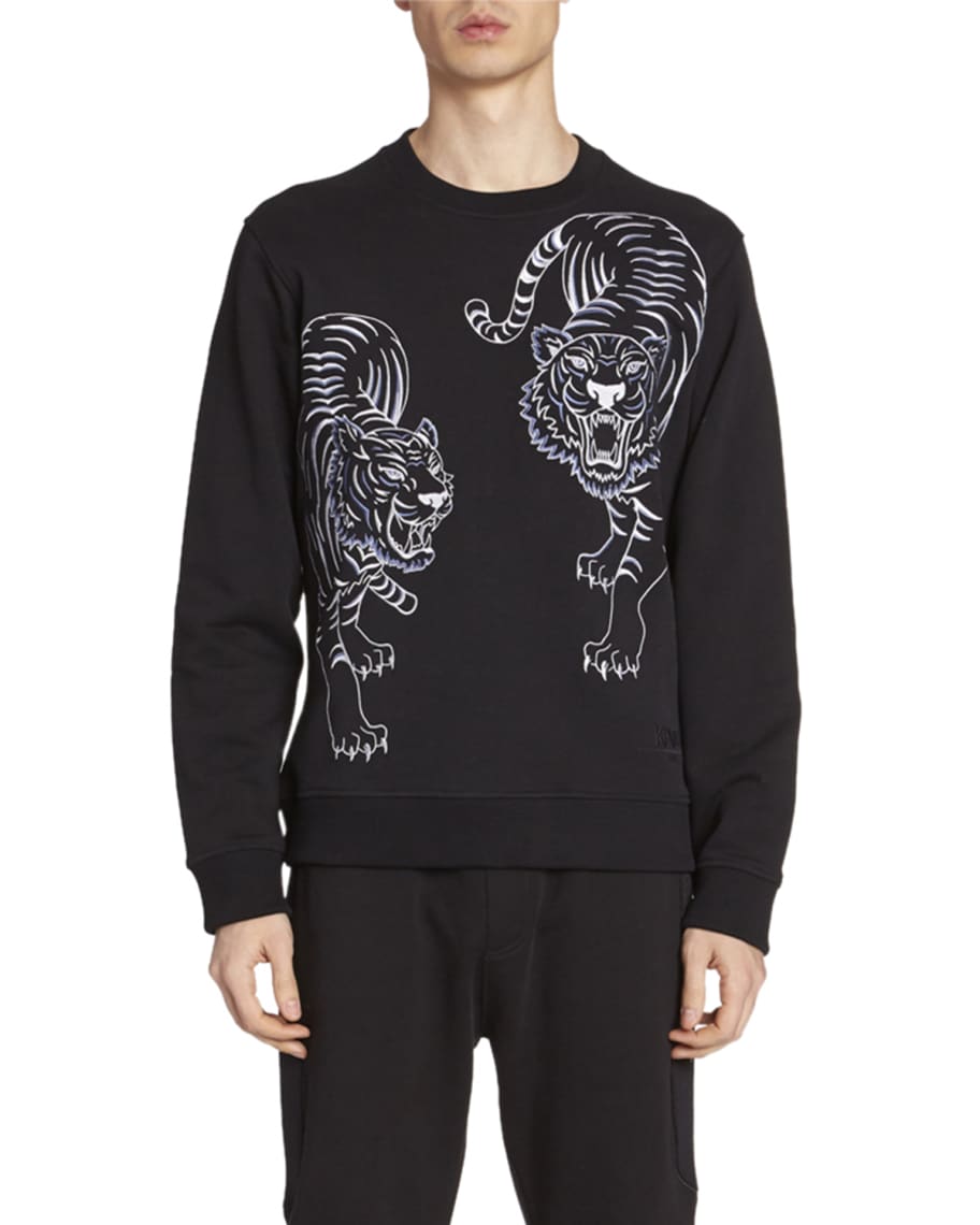 Kenzo Men s Double Tiger Graphic Sweatshirt Neiman Marcus