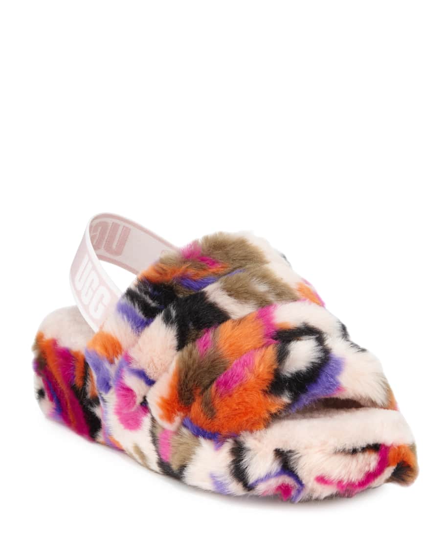 UGG Fluff Yeah Slide Motlee Slippers Neiman Marcus