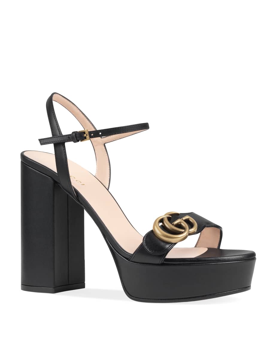Gucci Marmont Lifford Platform Sandals | Neiman Marcus
