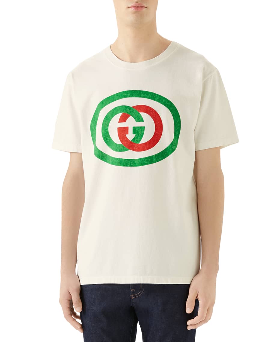 Gucci Men's GG Logo T-Shirt | Neiman Marcus