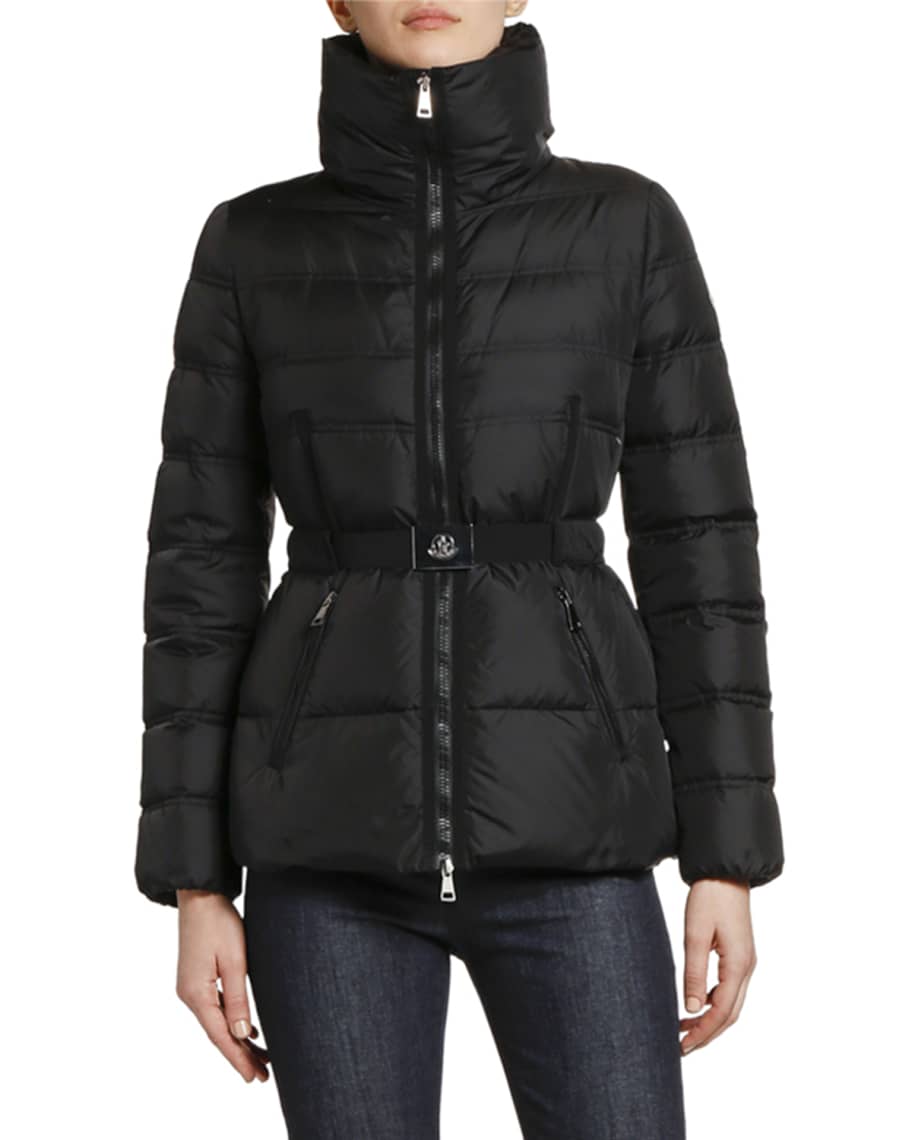 Moncler Alouette Belted Puffer Jacket | Neiman Marcus