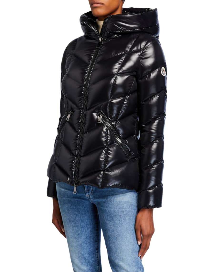 Moncler Fulig Chevron Puffer Jacket | Neiman Marcus