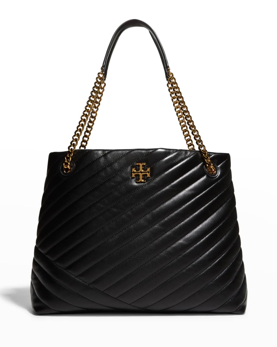 Tory burch kira sales chevron leather tote