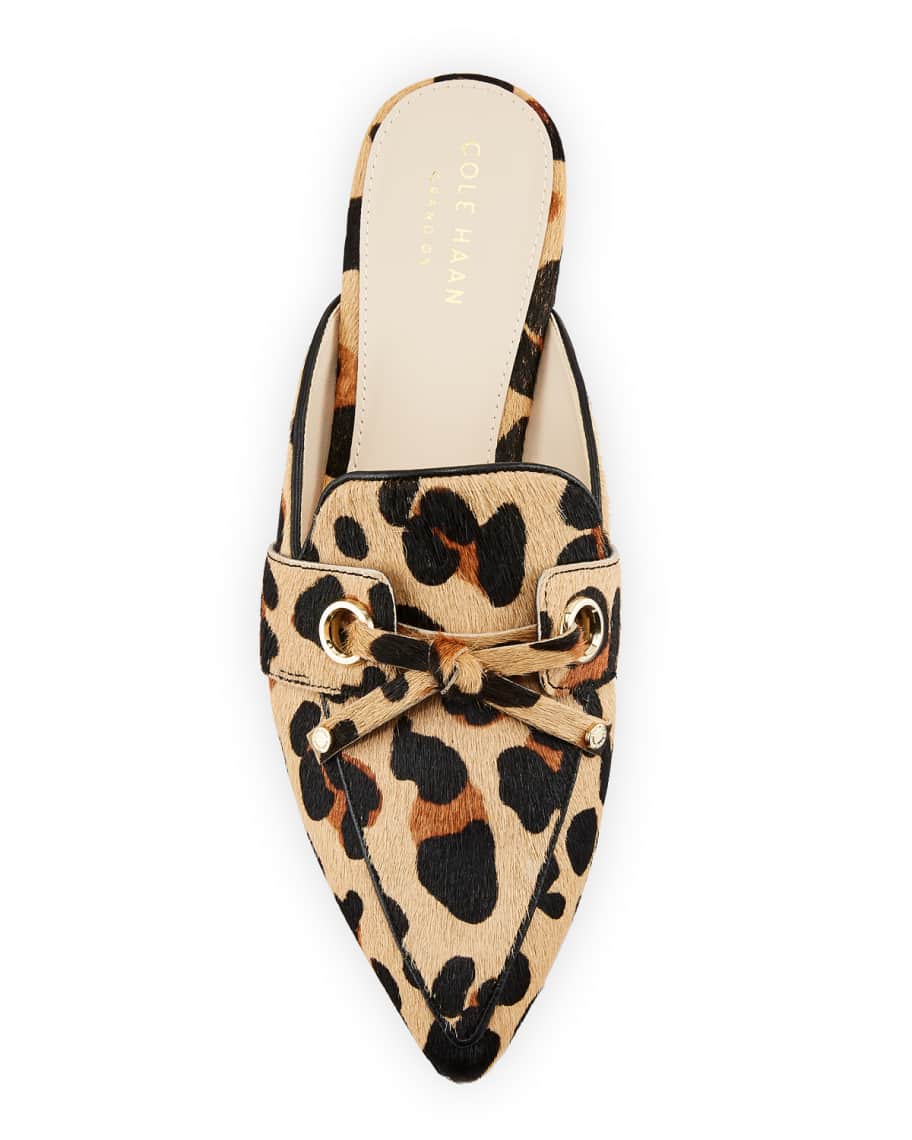 Cole haan leopard mule shop
