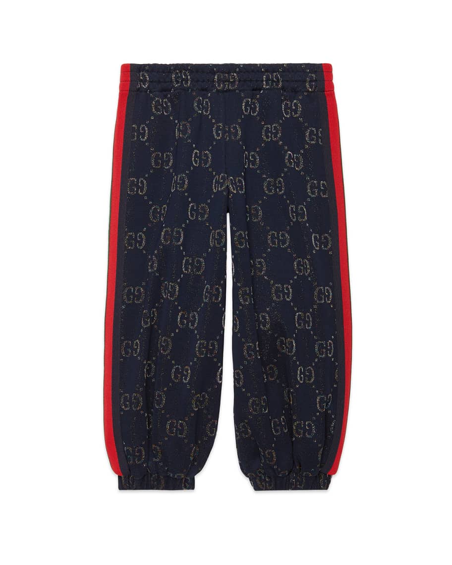 Gucci Metallic GG Jacquard Jogger Pants, Size 4-12 | Neiman Marcus