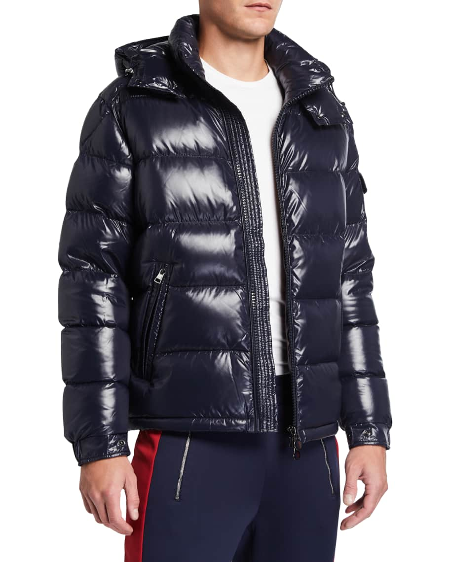 Moncler Men's Maya Hooded Puffer Coat | Neiman Marcus