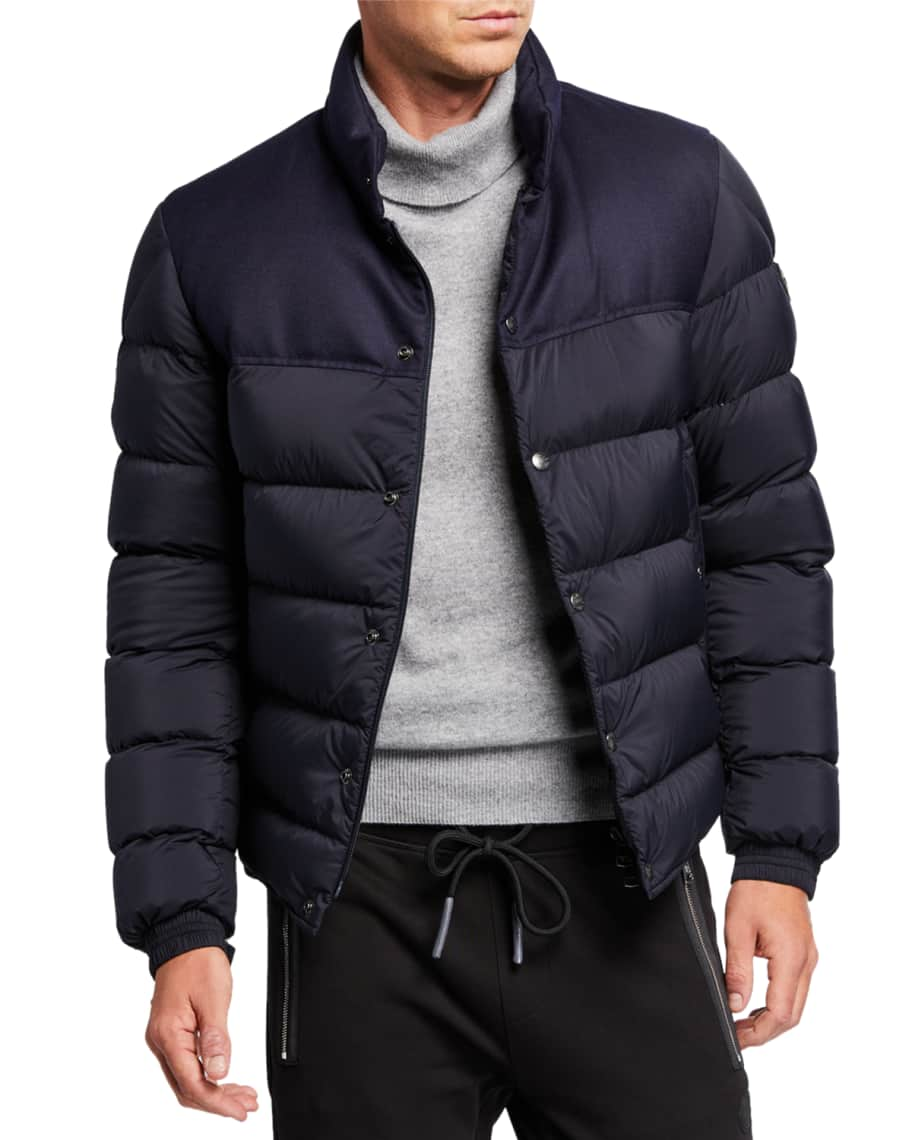 Moncler Men's Rousseau Puffer Jacket | Neiman Marcus