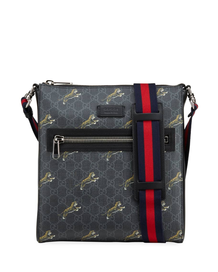 Gucci Print Leather GG Messenger Bag