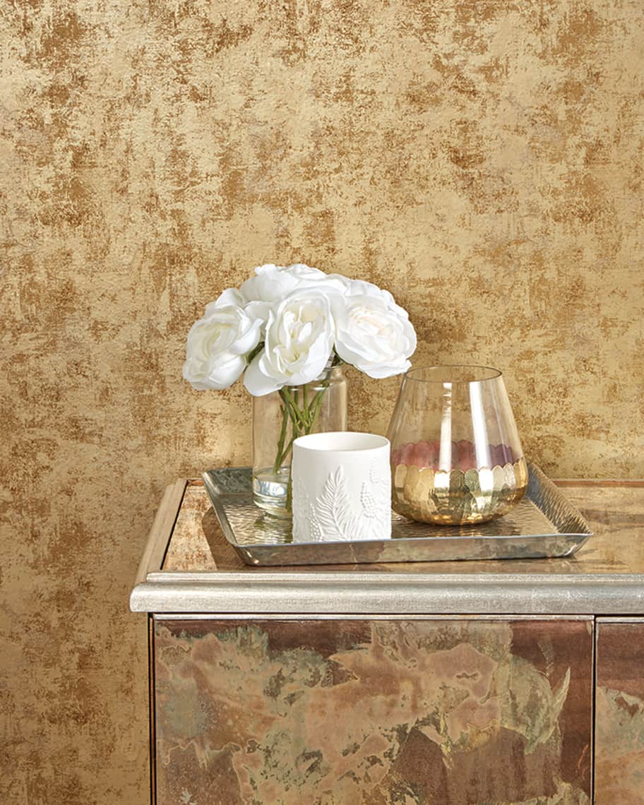 Tempaper Distressed Gold Leaf Removable Wallpaper Neiman Marcus