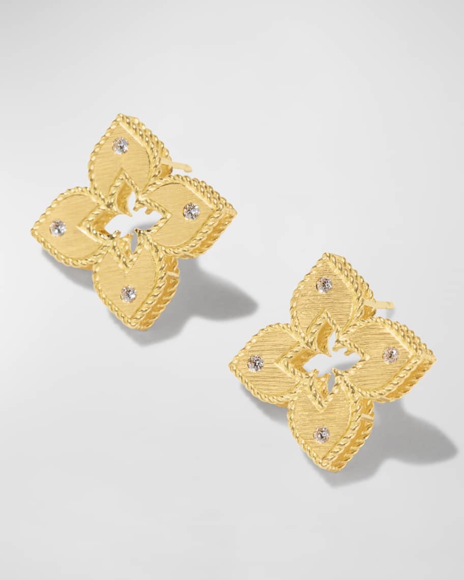 Louis Vuitton 18K White Gold LV Volt One Stud Diamond Earring