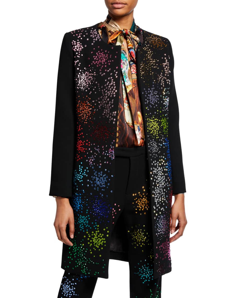 Embellished duster coat 2025
