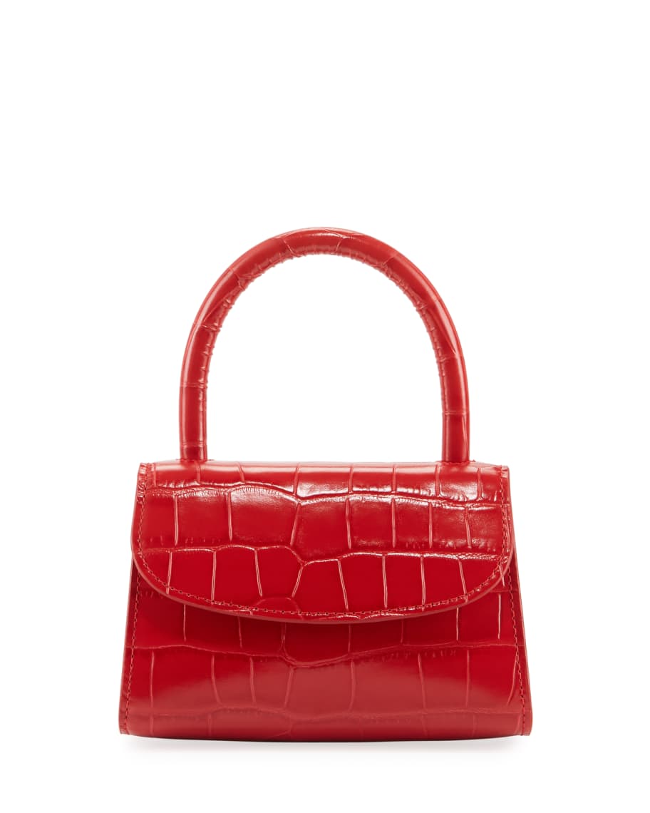 By Far Embossed Leather Mini Bag