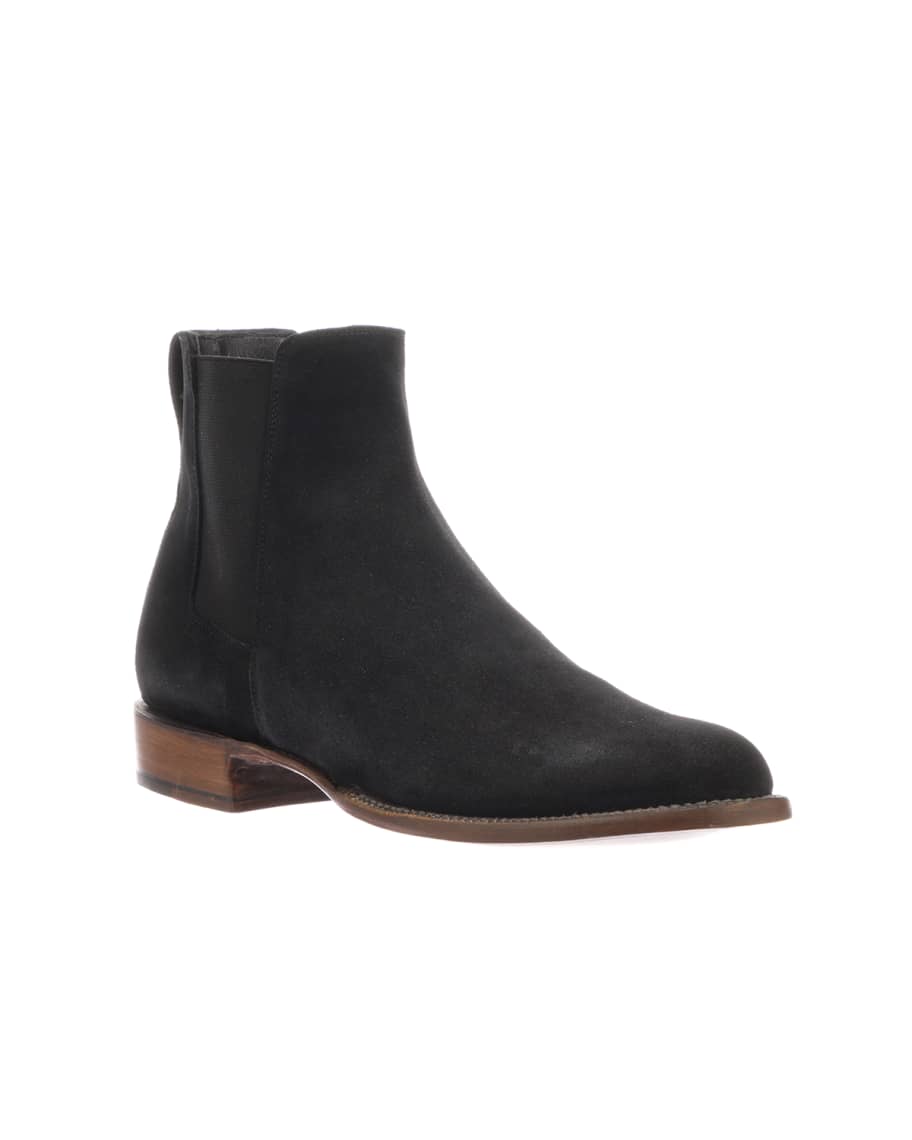 Lucchese Men's Grayson Suede Chelsea Boots (Made to Order) | Neiman Marcus