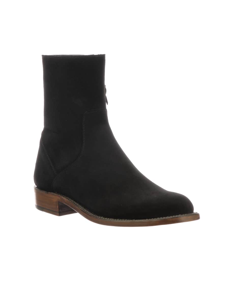 Lucchese Men's Jonah Calf Suede Boots (Made to Order) | Neiman Marcus