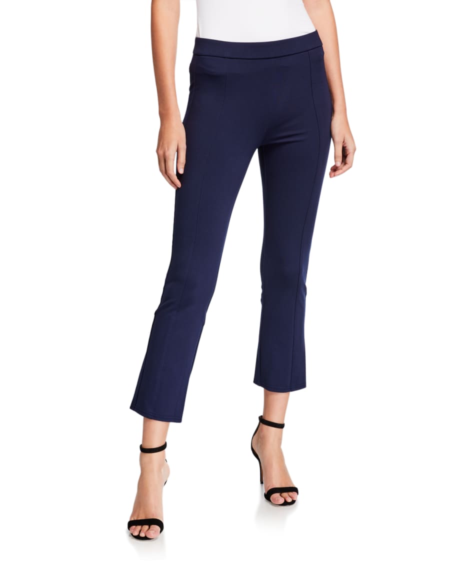 Tory Burch Ponte Cropped Flare Pant | Neiman Marcus