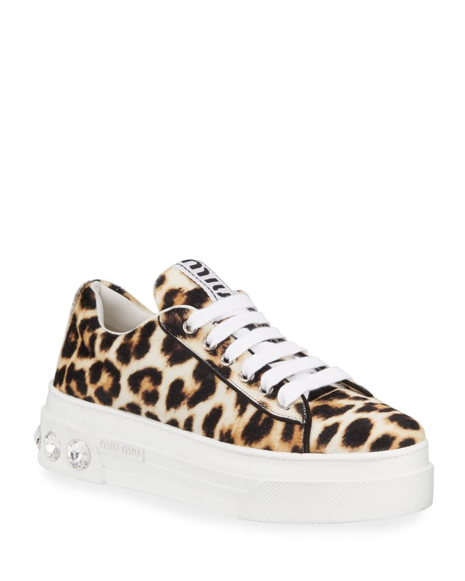 Cheetah print platform sneakers cheap