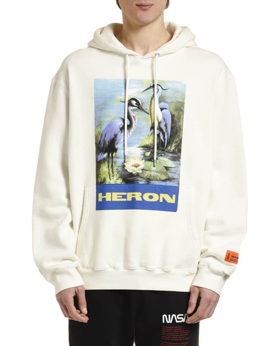 Heron Preston Men s Heron Graphic Pullover Hoodie Neiman Marcus