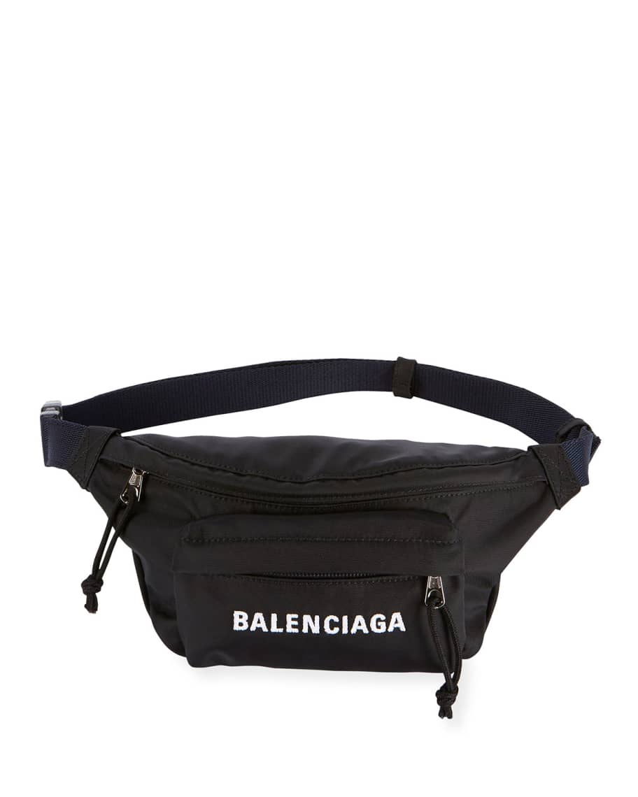 Balenciaga Wheel Small Nylon Logo Belt Bag | Neiman Marcus