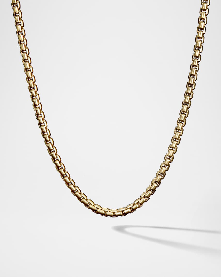 David Yurman Men's Box Chain Necklace in 18K Gold, 3.6mm