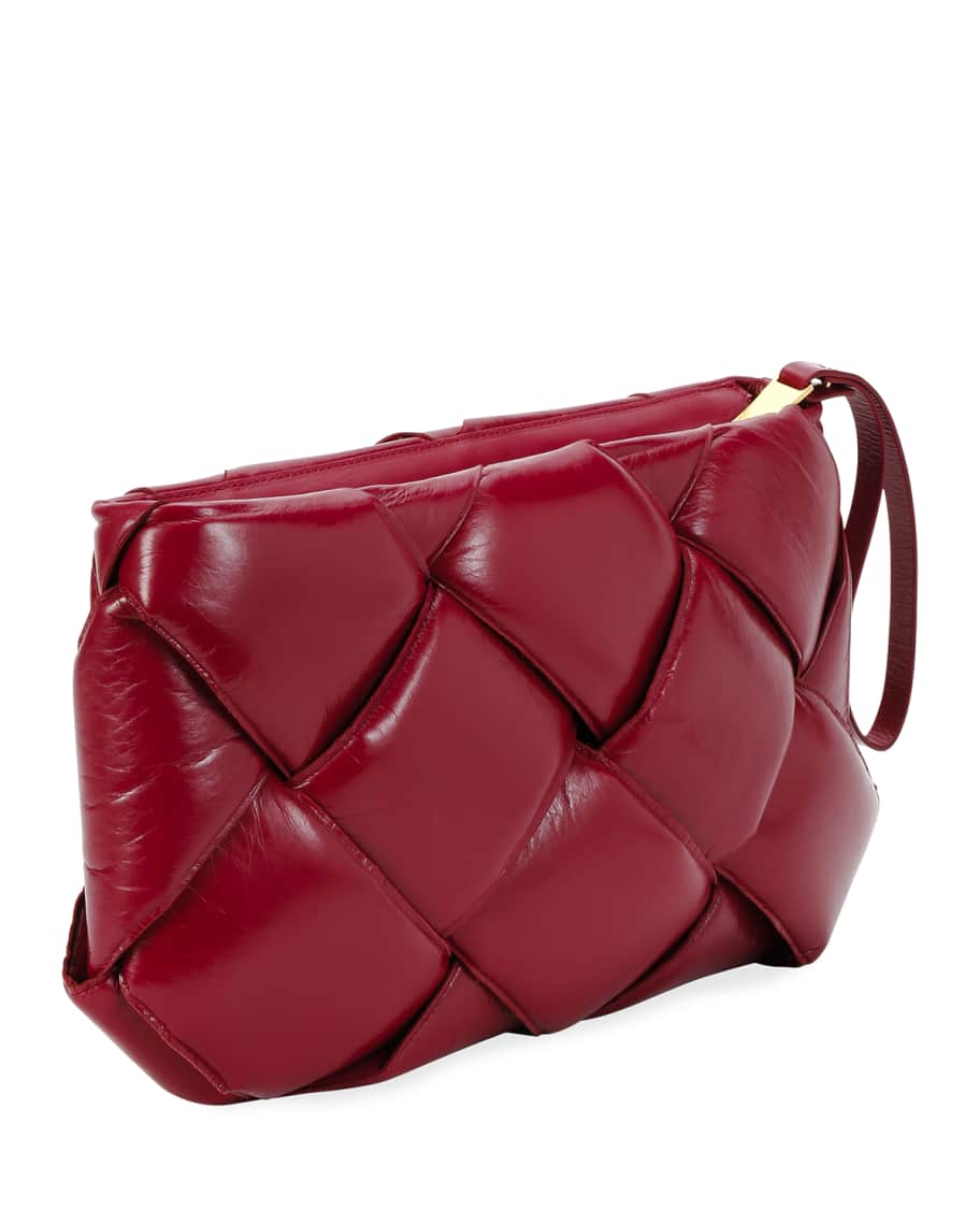 Bottega Veneta Puffer Intrecciato Zip-Top Clutch Bag | Neiman Marcus