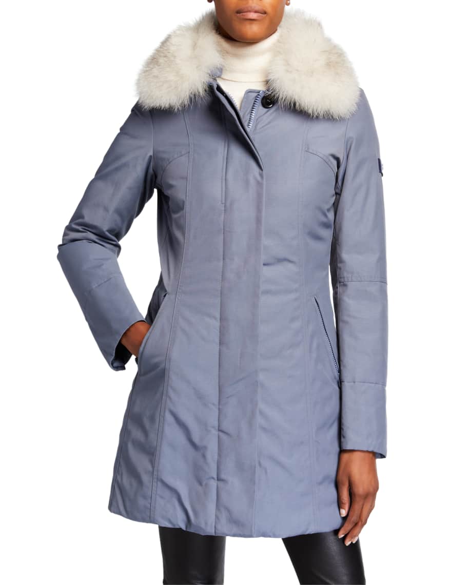Peuterey Metropolitan SA Parka Coat with Detachable Fur Collar | Neiman ...