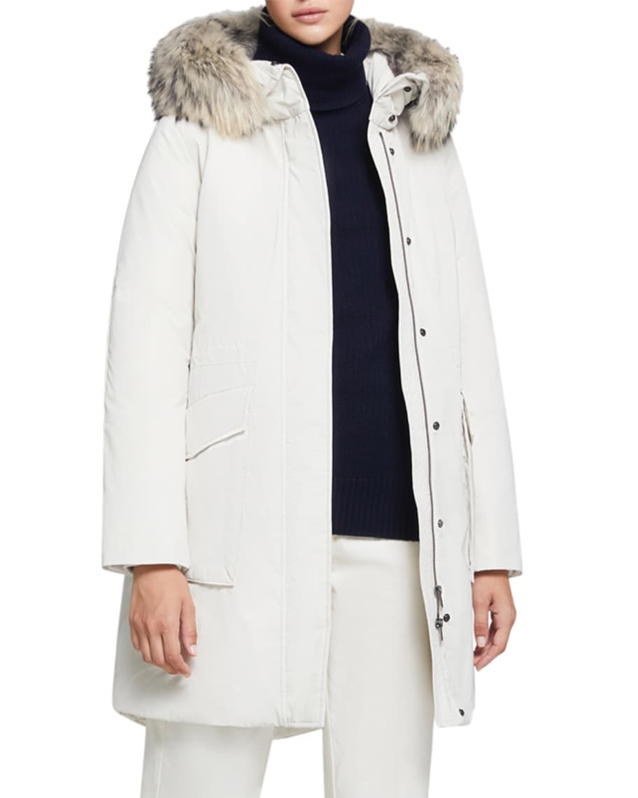 Woolrich York Fur-Trim Water-Resistant Parka | Neiman Marcus