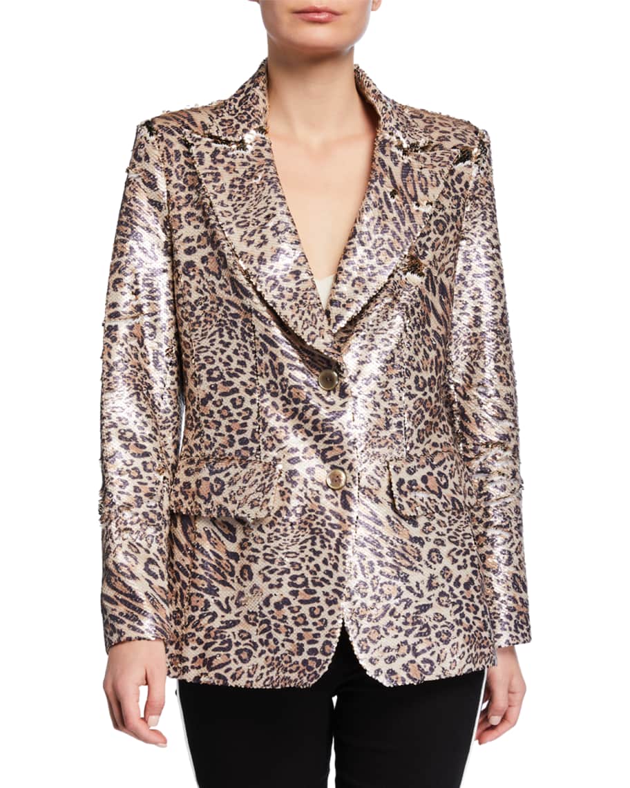Berek leopard print blazer sale