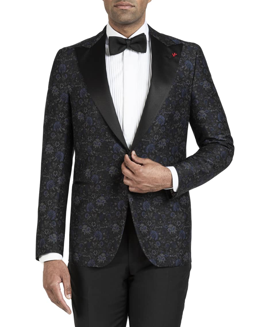 Isaia Men s Floral Print Dinner Jacket Neiman Marcus