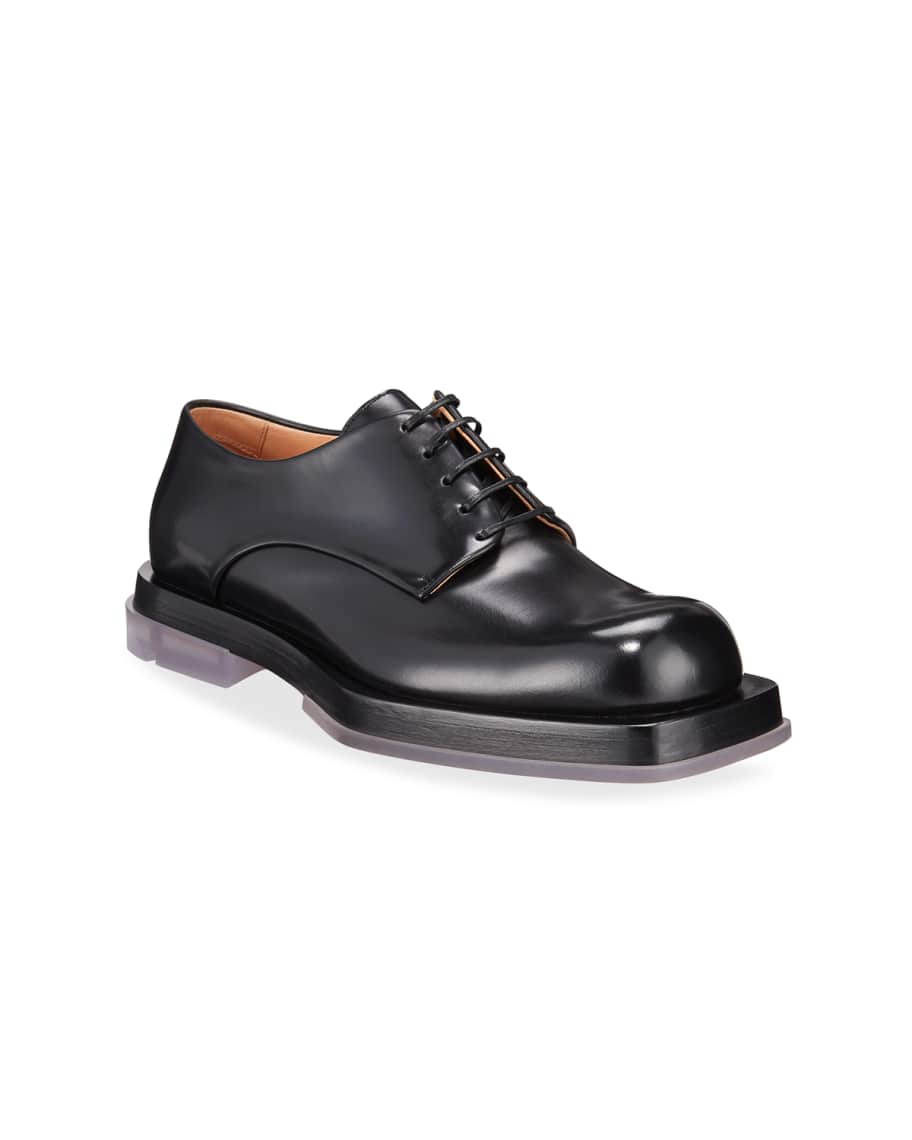 靴 Bottega Veneta Square Toe Derbys Ice Bottega Veneta Square Toe Derbys Ice