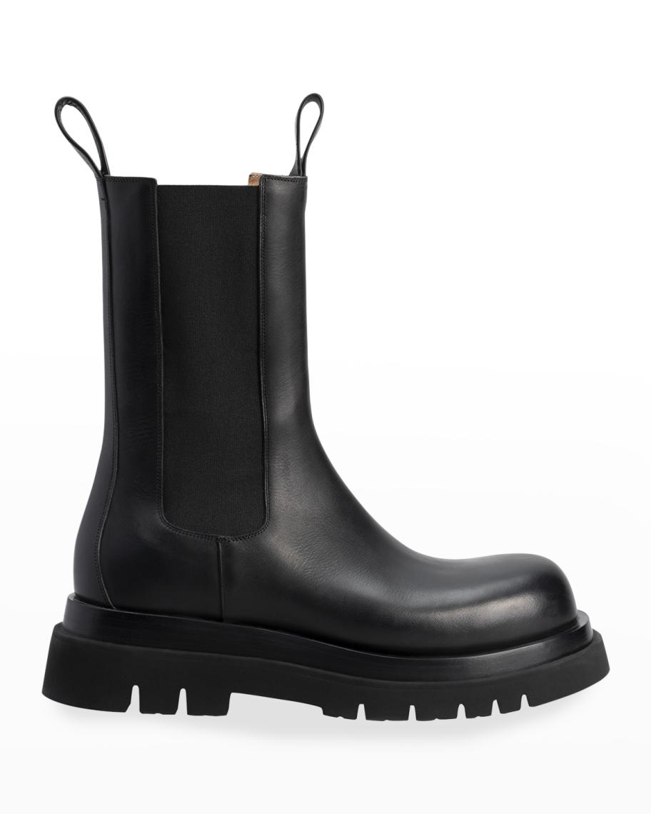 Authentic Bottega Veneta Men’s Black Lug Sole Chelsea Boots EU 43 Luxury Men main image 4