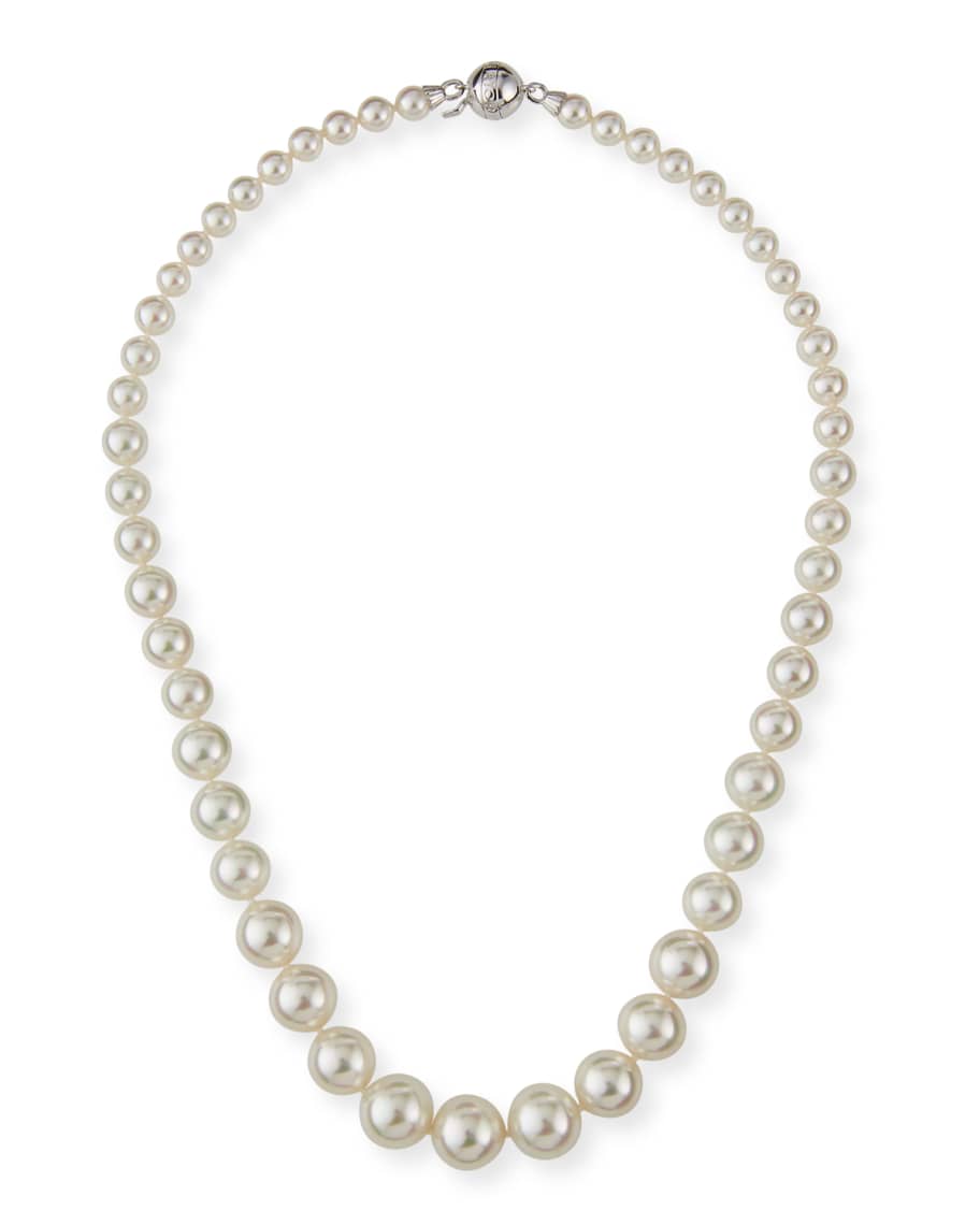Majorica graduated pearl necklace sales