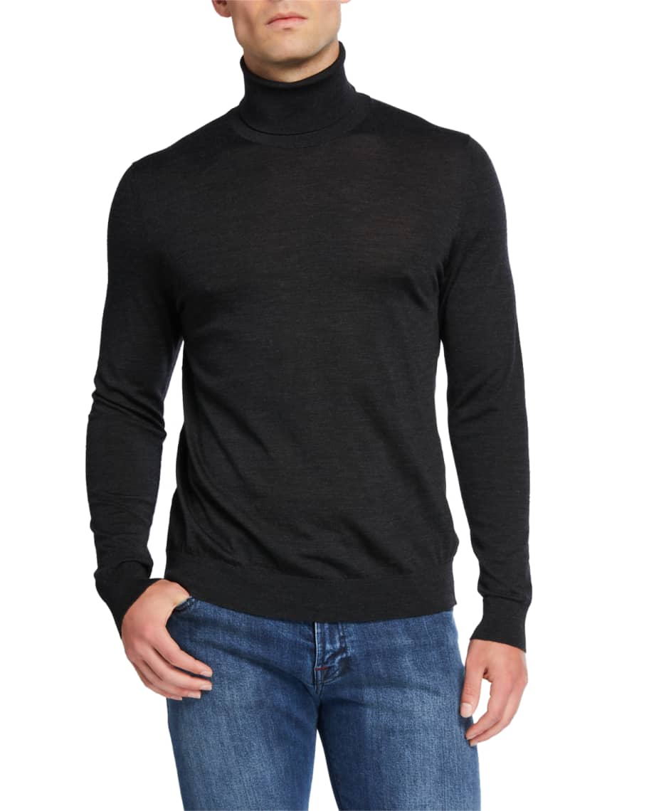 Kiton Men's Wool Turtleneck Sweater | Neiman Marcus